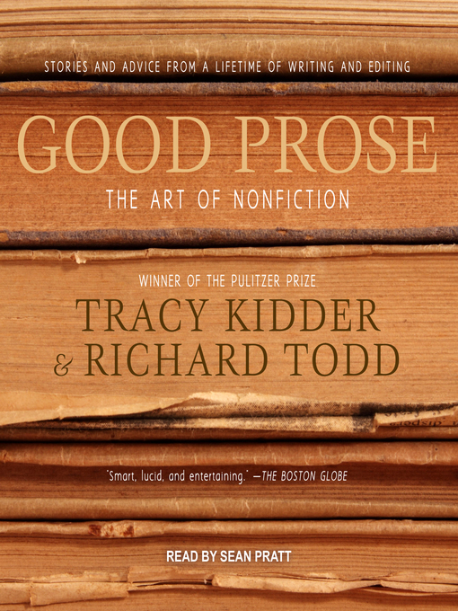 Title details for Good Prose by Tracy Kidder - Wait list